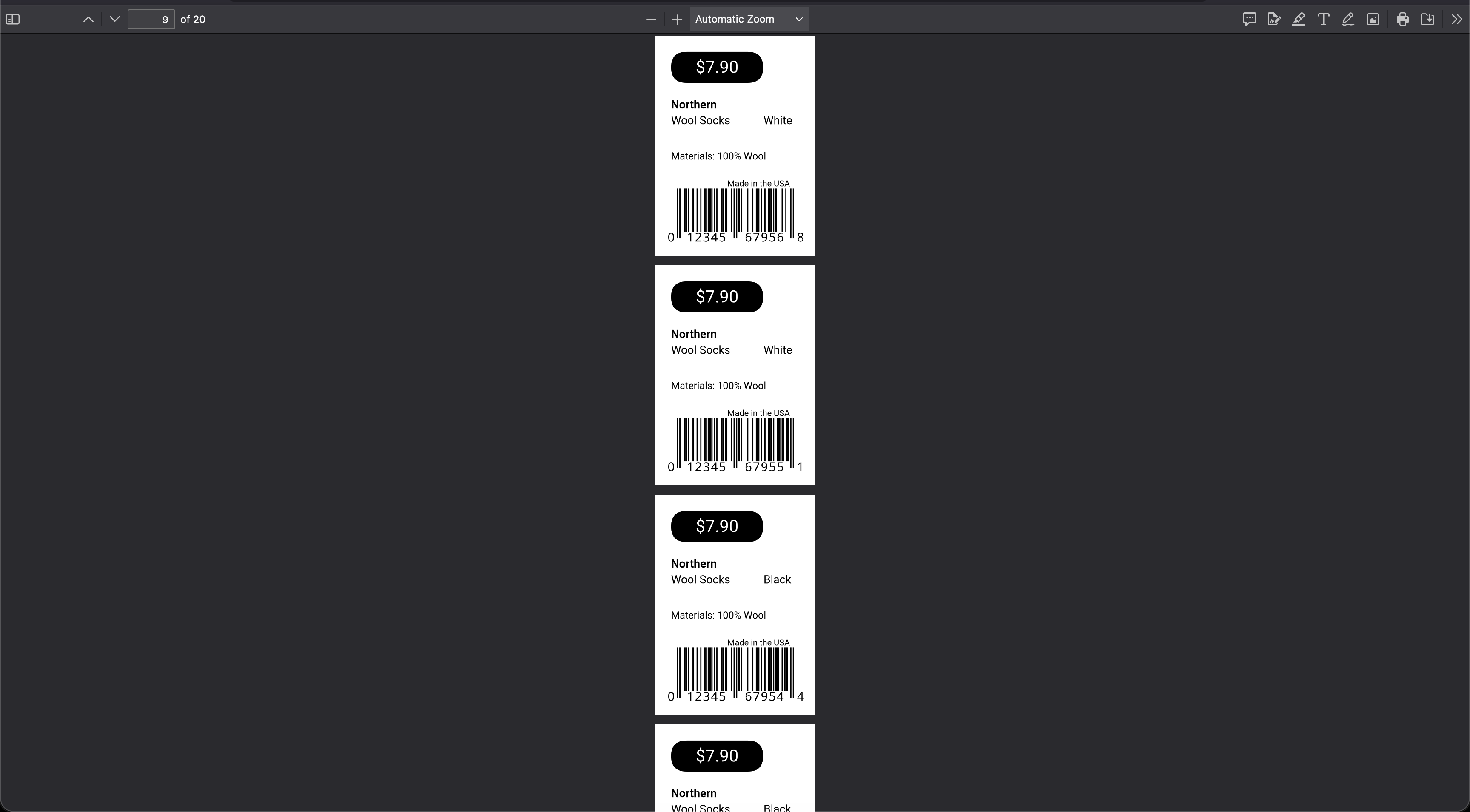 dbTAGS PDF Export - Export settings and options